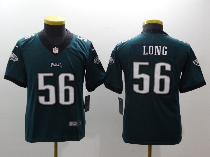 Youth Philadelphia Eagles #56 Long green Nike NFL jerseys